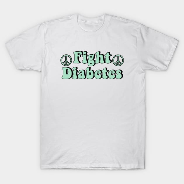 Fight Diabetes T-Shirt by CatGirl101